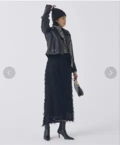 【大草直子さんコラボ】フラフィーセミタイトスカート