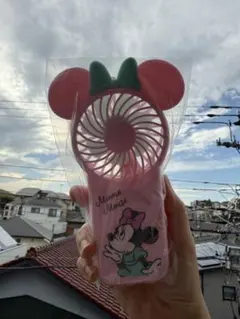 ミニーマウス ハンドファン ピンク