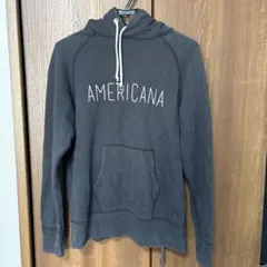 Americana ダークグレー フード付きパーカーのサムネイル