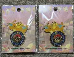 台湾 ポケセン 限定 ピンバッジ 2個セット カイリュー ピンズ 台北