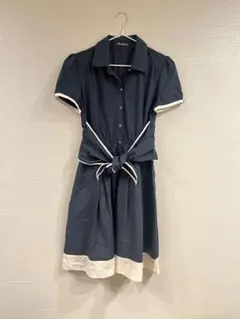 Clear Impression　バイカラー　ワンピース　半袖のサムネイル