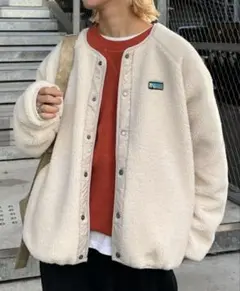 【Franklin Climbing】リバーシブルボアカーディガン