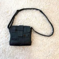 ✨美品 DIESEL ショルダーバッグ メッセンジャー キャンバス 赤 Y2K