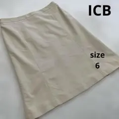 美品 ICB アイシービー 台形スカート 日本製のサムネイル