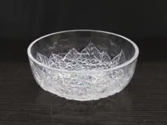 【未使用品】HOYA クリスタルボウル 紫陽花柄 昭和レトロ