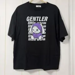 WEGO ロゴプリント 半袖カットソー 블랙 L