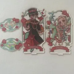地縛少年花子くん プリンセスカフェ アクリルキーホルダー 花子 寧々 輝 地縛少年花子くん プリンセスカフェ アクリルキーホルダー 八尋寧々
