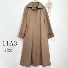 トレンチコート アニマル ヒョウ柄　2way インナー付き　ベージュ11A3