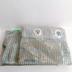ストライプ アイレットカーテン 200x180cm