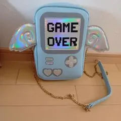 ゲームデザインショルダーバッグ　水色界隈　サブカル　地雷