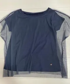 チャコット　Tシャツ シースルー　ネイビーのサムネイル