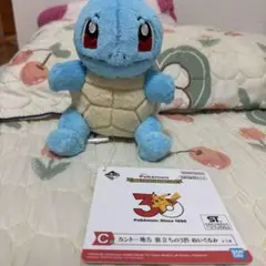 ポケモン 30周年 一番くじ ゼニガメ ぬいぐるみ ハンドタオル 2点セット