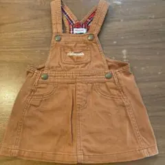 miki HOUSE ジャンバースカート 90サイズ キャメル