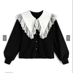 GRL 配色ビッグカラーレースブラウス[tu1977]