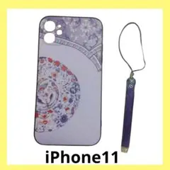 ♢﻿iPhone11ケース 中国風 スマホカバー(薄紫）
