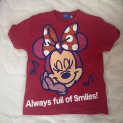 東京ディズニーリゾート ミニーマウス 赤色Tシャツ 130cm