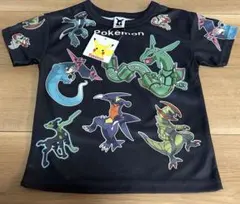 ポケモン 半袖Tシャツ 110cm レックウザ キッズ かっこいい ブラック