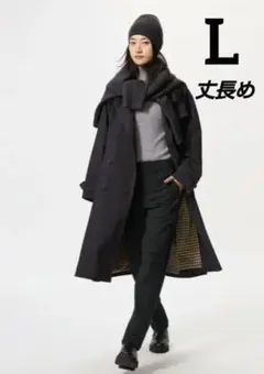 新品 ユニクロ / ウォームストレッチパンツ（丈長め・L・BLACK）