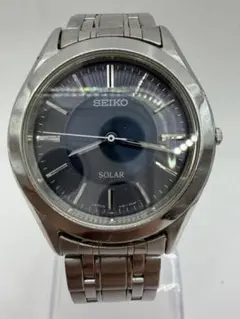 動作未確認 SEIKO 腕時計 ネイビー ソーラー V 145-0BK0 - メルカリ