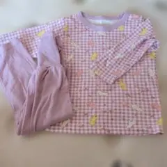 ベビーパジャマ 95cm ピンク 動物柄