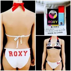 罪*罰様 SE4-B87☆S ROXYロキシー 大きいロゴプリント ホルターネッのサムネイル