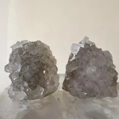 ホワイトアメジスト　ミニミニドーム　2個セット