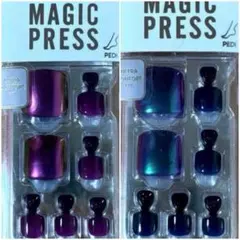 数量限定ダッシングディバ マジックプレス　ジェルネイルチップ2個セットPEDI