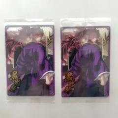 鬼滅の刃 ウエハース10 クリア×メタルカード（黒死牟N）2枚セット
