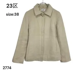 ニジュウサンク　23区　ジャケット　ブルゾン　アウター　上着　38 おしゃれ