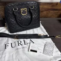 【美品】FURLA ファンタスティカ ミニドームバッグ 2way ブラック FURLA - 【美品】FURLA ファンタスティカ ミニドームバッグ 2way