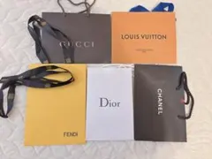 美品☆小さいサイズのブランド紙袋5点セット☆ブランドショッパー