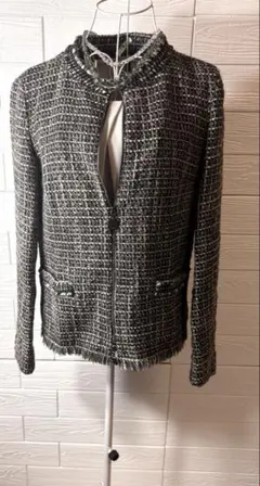 Max Mara 粗花呢 套裝 西裝 38 棕色系 羊毛混紡