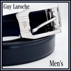 新品【B級品】 Guy Larocheベルト レザー 牛革 黒 BLACK
