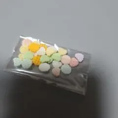 デコレーションパーツ ワッフル・クッキー風 パステルカラー