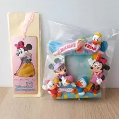 ディズニー ヴィンテージ 栞 ミッキー ミニー フォトフレーム レトロ 当時物