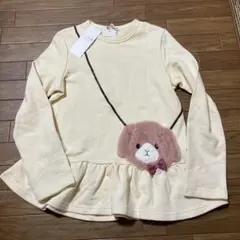 エニファム　ウサギの顔付きトレーナー