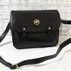希少 ハンティングワールド ショルダーバッグ オールレザー 象金具