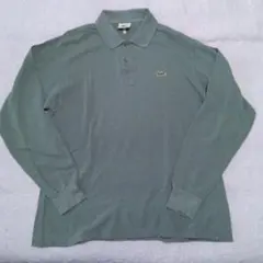 LACOSTE ラコステ 長袖ポロシャツ グリーン サイズ5