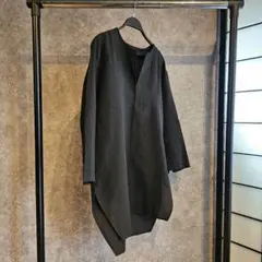 KAZUYUKI KUMAGAI ATTACHMENT 七分袖ノーカラーシャツ