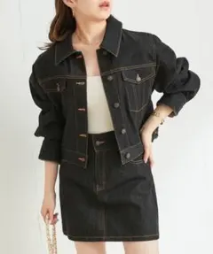 Chico ショート丈デニムGジャン