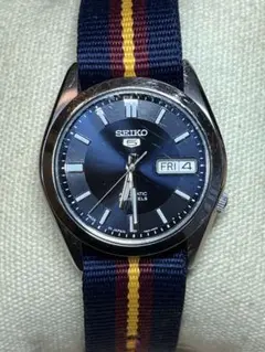 SEIKO5 自動巻き 7S26 裏スケ　DAY DATE レア　美品　稼働品