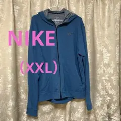 Nike DRI-FIT 青 パーカー（XXL）