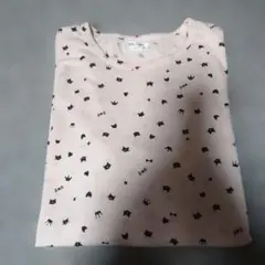 ワコール　パジャマ長袖シャツ　155〜165　猫柄