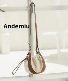 【美品】Andemiu キリカエボア　2WAYバッグ　ショルダーバッグ　ブラウン