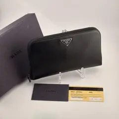 PRADA プラダ サフィアーノ 長財布 M506A 黒 箱ギャラ付　美品