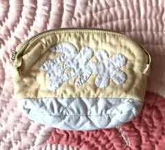 在庫一掃セール!!バイカラーポーチ♡ホヌ♡ベージュ♡ハワイアンキルト