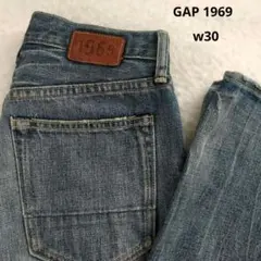 GAP デニムパンツ 30×34 ストレート ダメージ