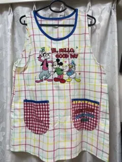 ディズニーエプロン/M〜L　ミッキー、グーフィ、ドナルド　保育士