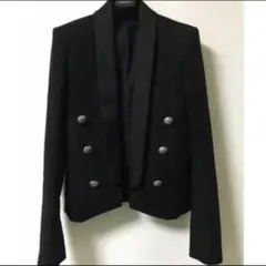 SAINT LAURENT ウールピーコート エディスリマン期 ブラック 34 - メルカリ
