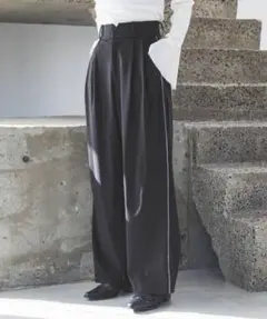 【JEANASIS】サイドラインワイドパンツ